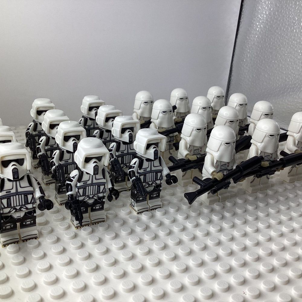 Star Wars minifigures Scout Troopers Snow Troopers LOT 24 minifigs total